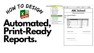 How to create an Excel dashboard and Excel Reports template