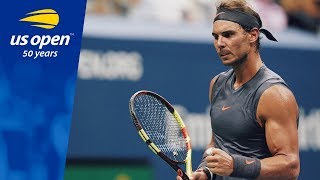 Three-time Champion Rafael Nadal Shines Bright in Arthur Ashe Stadium - 2018 US Open