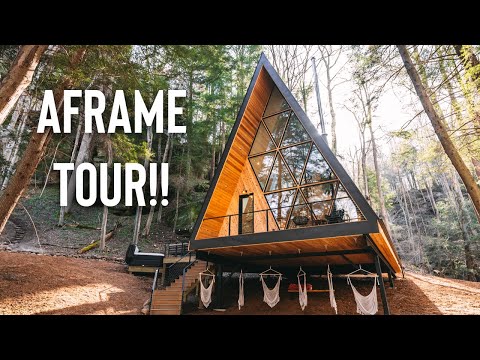 3 Story A-frame w/ Waterfall! | Dunlap Hollow A-frame Tour!!