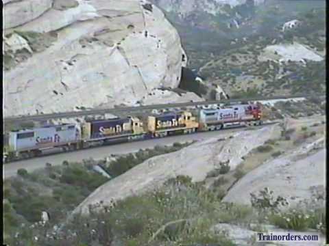 Classic Railroad Series 14 - ATSF and SP on Cajon Pass June 7, 1995