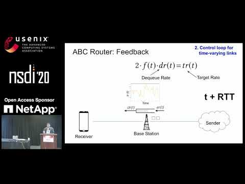 NSDI '20 - ABC: A Simple Explicit Congestion Controller for Wireless Networks