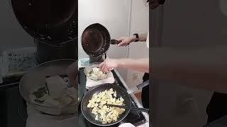 餃子わかめ春雨スープ風チリチリ卵