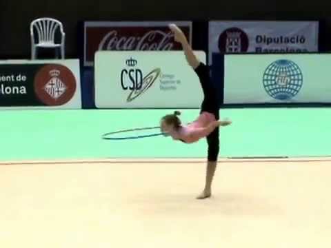 Elena Bolotina Hoop Training Barcelona 2015