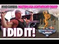 MIKE CAMBRA MASTERS USA LIGHT HEAVYWEIGHT CHAMPION - I DID IT!