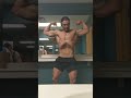 Posing post shoulder workout mens physique bodybuilding - forgot my tripod