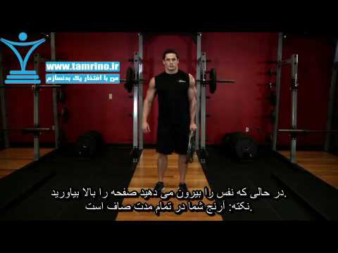 آموزش ساعد فشار روی صفحه تک دست Standing Olympic Plate Hand Squeeze