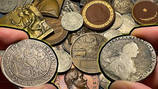 $4,000 World Coin Unboxing: Talers, Rubles, Porcelain Medals, Jetons & More - What A BUY!!