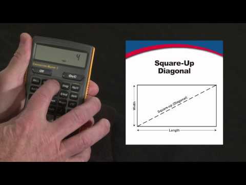 How to do Square-up Diagonal Calculations without Formulas | Construction Master 5