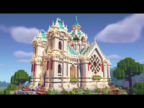 Minecraft | How to Build a Beautiful Cathedral | Church Tutorial (Part 2)