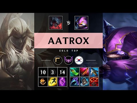 Aatrox Top vs Kennen: Triple Kill, Unstoppable - KR Master Patch 25.S1.1