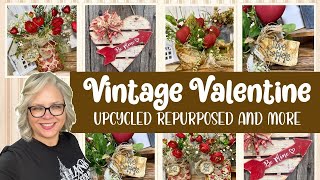 🤎🌿 NEW FOR 2025 Vintage Valentine Crafts || Upcycled Repurposed and More