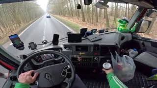 *POV* *4K* Driving on narrow Polish roads in RENAULT T GOPRO