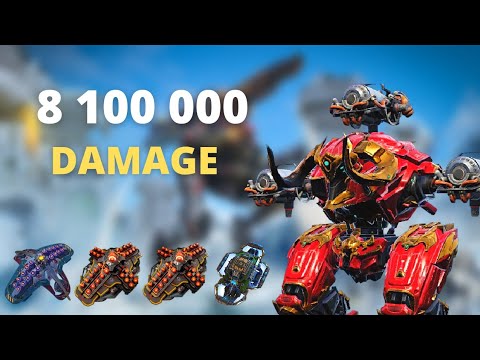 8.1 Million Damage Ox Minos Cinder / War Robots Gameplay