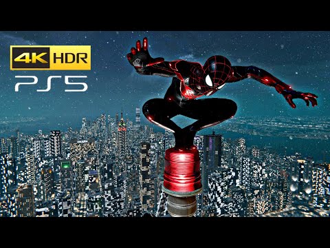 Spider-Man: Miles Morales (PS5) Ray Tracing and Epic Combat Gameplay [4K HDR 60FPS]