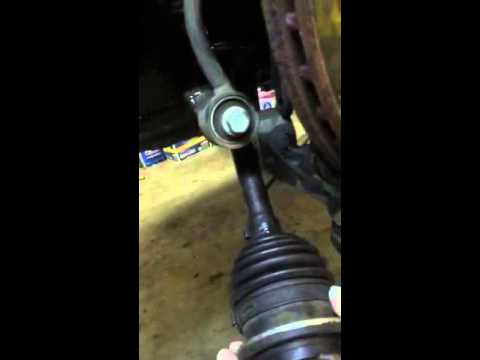 Front CV boot axles replacement on MBenz E500