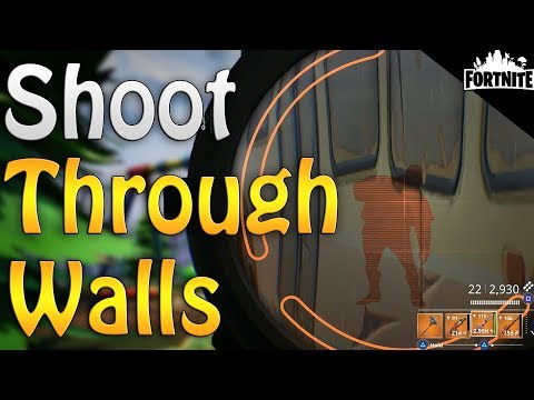 FORTNITE - How To See And Shoot Through Walls (5 Star Neon Sniper Rifle Gameplay) Video