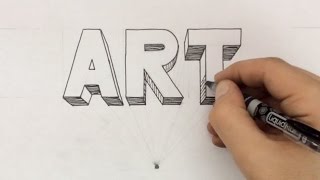 Draw 3D Block Letters
