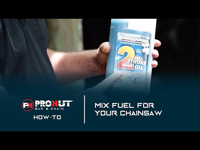 Refuelling a Chainsaw