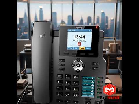 Video do produto Telefone IP Fanvil X4G - 4 Linhas SIP, Gigabit Ethernet, PoE e Tela Colorida 2.8"