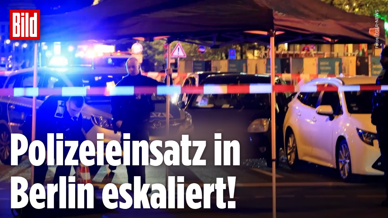 SCHÜSSE IN BERLIN: Eskalation bei Polizei-Kontrolle nach Verfolgungsjagd! Autofahrer angeschossen