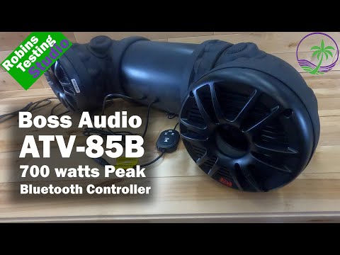 8 Inch Bluetooth Powered Speakers BOSS Audio Systems ATV85B ATV UTV Weatherproof Sound System