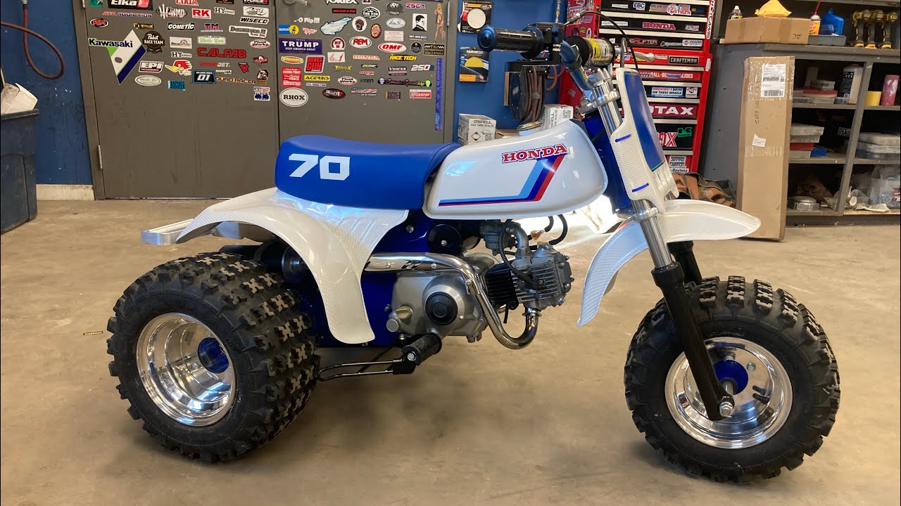 Custom 1984 Honda ATC70 final build video at D&A Restorations