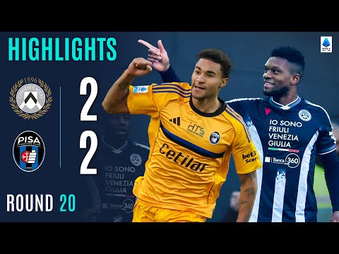 UDINESE-PISA 2-2 | HIGHLIGHTS | Bottom-Side Pisa Take a Point in Udine | SERIE A 2025/26