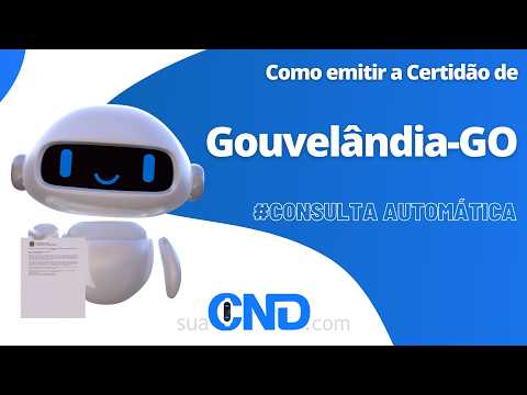 Como emitir a certidão negativa de Gouvelândia-GO  em apenas 2 minuto! :)