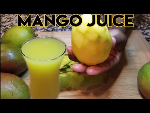 How to make MANGO JUICE at home | Homemade MANGO JUICE video recipe | Agua fresca de mango |mangos