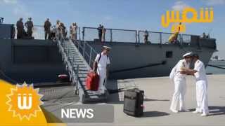 Visite de l'un des navires de l'OTAN accostés au port de La Goulette
