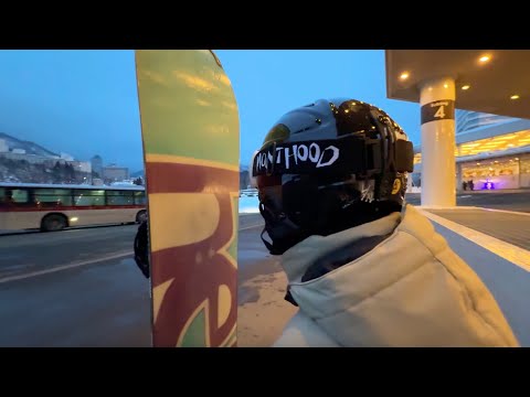 snowboarding in mt. naeba