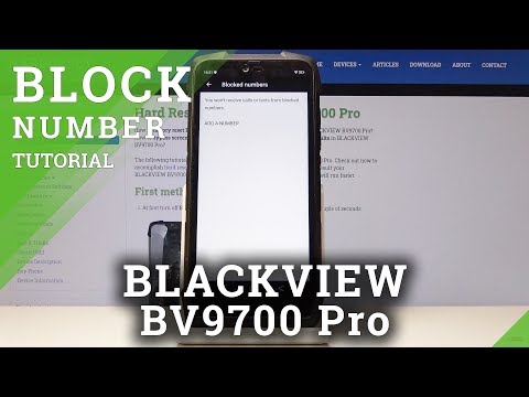 How to Block Number in BLACKVIEW BV9700 Pro - Blacklist