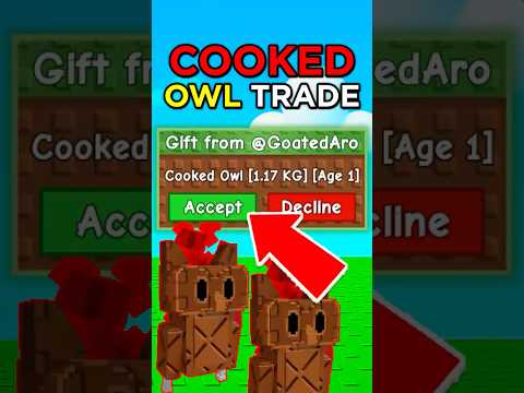 When You Offer For A Cooked Owl In Grow A Garden!🌱 #shorts #roblox
