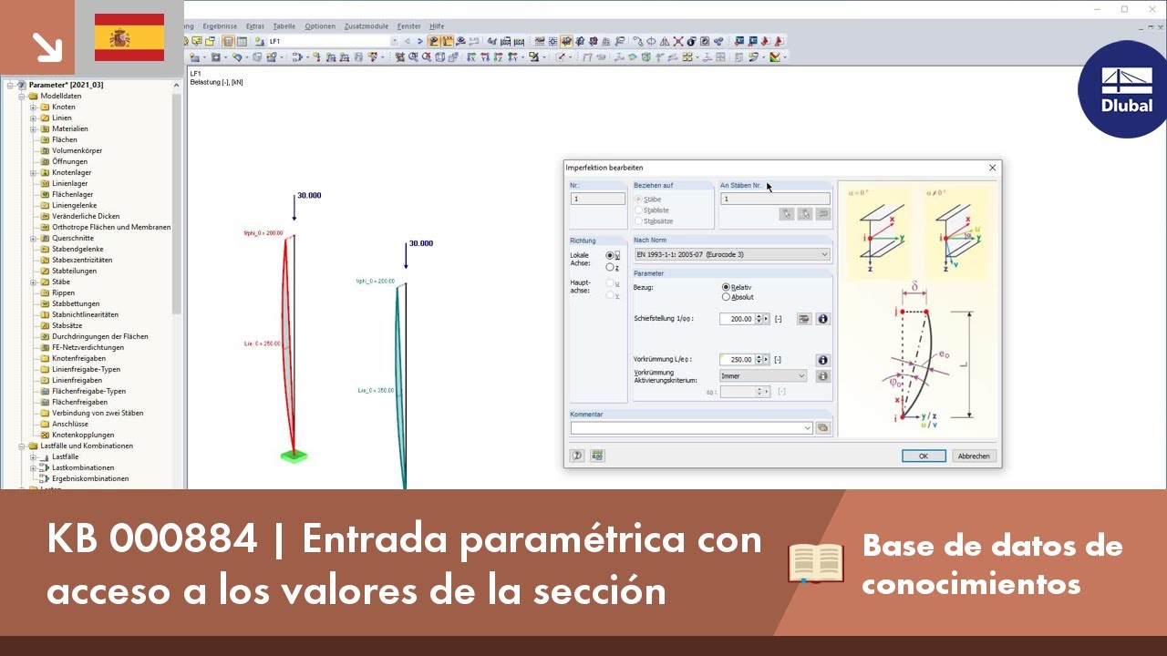 KB 000884 | Entrada paramétrica con acceso a los valores de la sección