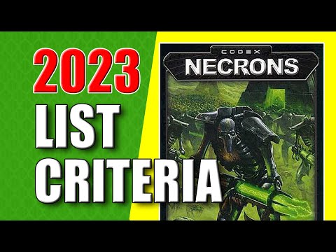 Making a 3rd Edition Necrons List 2023
