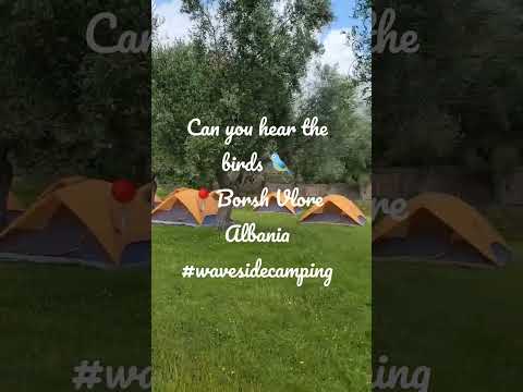 Borsh, Albania is a picturesque beach town with clear waters and stunning mountain views.wavesidecam