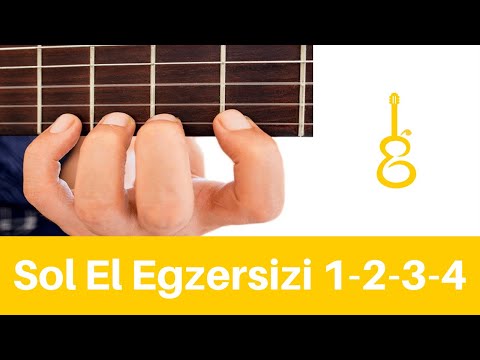 Gitar Dersi - Sol El Parmak Egzersizi 1-2-3-4 (Nasıl Çalınır?)