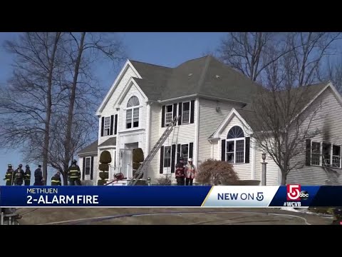 Crews battle 2-alarm fire