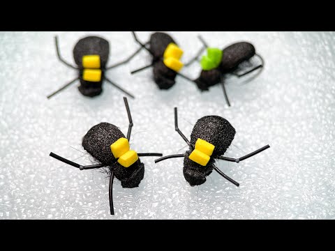 Fly fishing lure for chub and ide | Foam Beetles | Foam Beetle