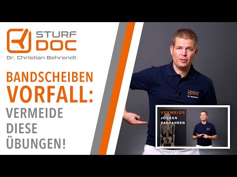 Bandscheibenvorfall Lendenwirbelsäule  - Welche Übungen sollte man vermeiden?