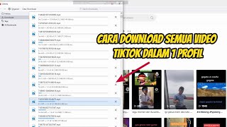 Download lagu Cara cepat mendownload video TIKTOK DALAM 1 PROFIL mp3