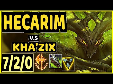HECARIM vs KHA'ZIX - 7/2/0 KDA JUNGLE GAMEPLAY - EUW Ranked GRANDMASTER