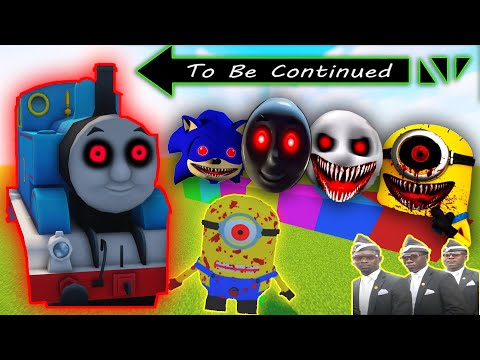 MINIONS and PJ MASKS CAUGHT ME IN A TRAP with THOMAS.EXE! Coffin Meme Minecraft Compilation