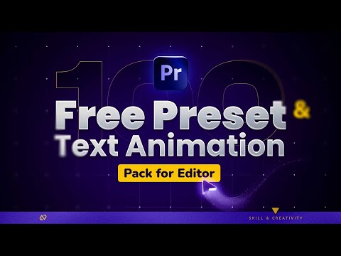 100 FREE Presets + Text Animations Pack for Premiere Pro | Templates + Bonus 🎁