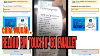 CARA RELOAD APLIKASI TOUCH N' GO EWALLET #touchngoewallet