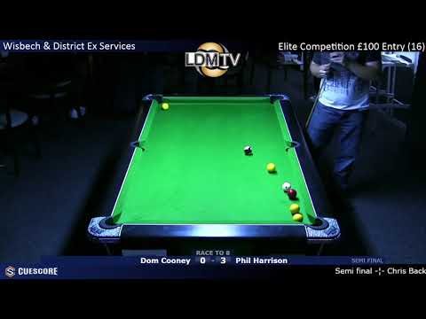 Phil Harrison - Wisbech Ex Services Elite Comp Winner - Cheeky little shot in the Semi Finals!