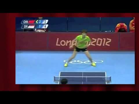 Ding Ning lobbing looping & lunging (43-stroke rally)