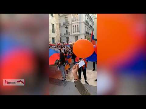 Ալիև՝ ահաբեկիչ, Էրդողան՝ մարդասպան, Արցախը Հայաստան է. ցույցեր Վալենսիայում