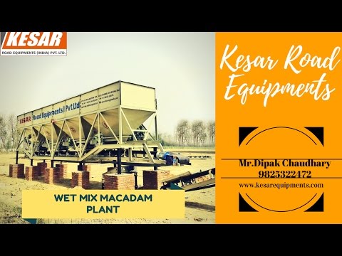 Industrial Wet Mix Macadam Plant