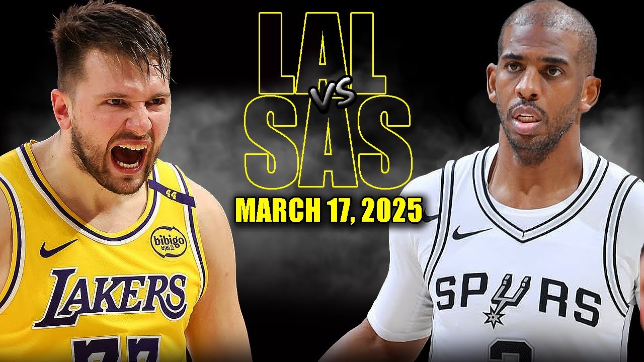 Los Angeles Lakers vs San Antonio Spurs Full Game Highlights - March 17, 2025 | NBA Regular Season